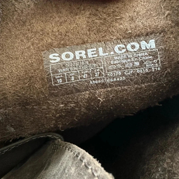 Sorel Addington brown Lace-Up Ankle Boots size 10 - Picture 12 of 12